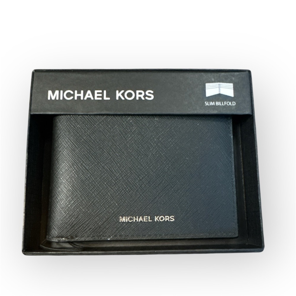 Michael Kors Black Slim Bifold Wallet
